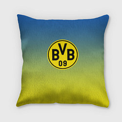 Подушка квадратная Borussia gradient, цвет: 3D-принт