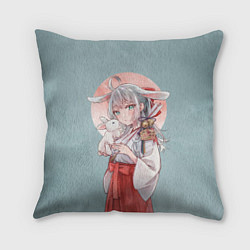 Подушка квадратная Аля иногда кокетничает со мной по-русски - Алиса, цвет: 3D-принт