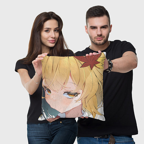 Подушка квадратная Touhou Project Сидзуха Аки / 3D-принт – фото 3