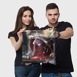 Подушка квадратная Touhou Project Симмёмару Сукуна, цвет: 3D-принт — фото 2