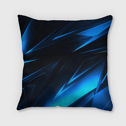 Подушка квадратная Грани неоновые текстура, цвет: 3D-принт