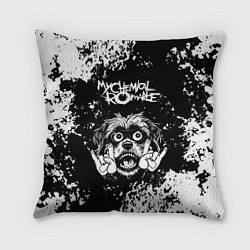 Подушка квадратная My Chemical Romance рок пес, цвет: 3D-принт