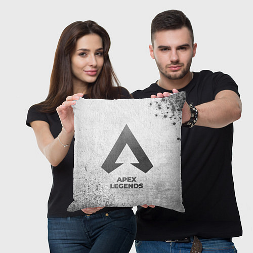 Подушка квадратная Apex Legends - white gradient / 3D-принт – фото 3