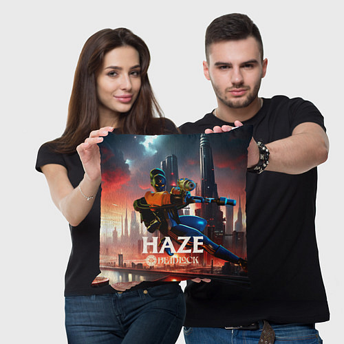 Подушка квадратная Мгла Deadlock / 3D-принт – фото 3