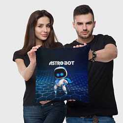 Подушка квадратная Астро бот, цвет: 3D-принт — фото 2