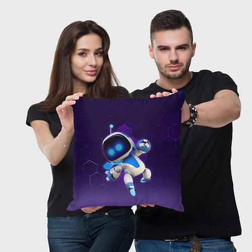 Подушка квадратная Mascot - Astro Bot / 3D-принт – фото 3
