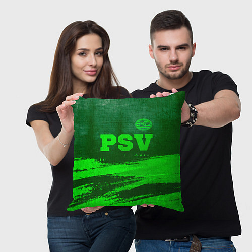 Подушка квадратная PSV - green gradient посередине / 3D-принт – фото 3