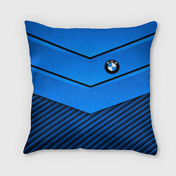 Подушка квадратная BMW geometry blue, цвет: 3D-принт