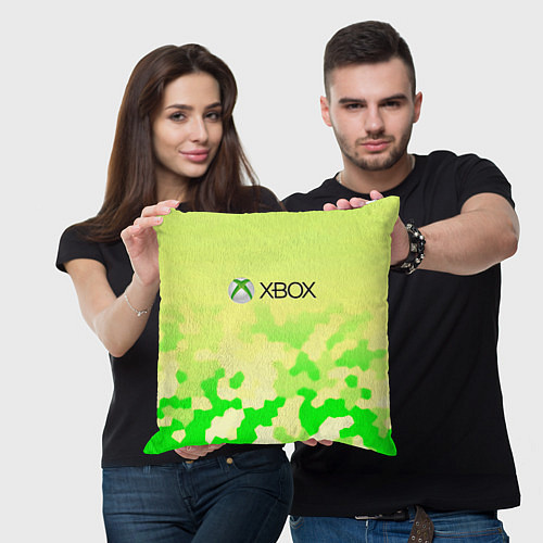 Подушка квадратная Xbox camo / 3D-принт – фото 3