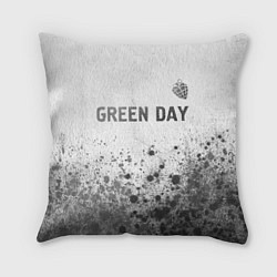 Подушка квадратная Green Day - white gradient посередине, цвет: 3D-принт