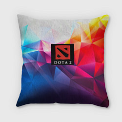 Подушка квадратная DOTA geometry neon, цвет: 3D-принт