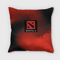 Подушка квадратная DOTA 2 краски абстракция, цвет: 3D-принт