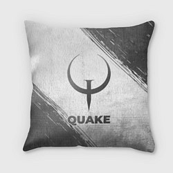 Подушка квадратная Quake - white gradient, цвет: 3D-принт