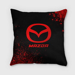 Подушка квадратная Mazda - red gradient, цвет: 3D-принт