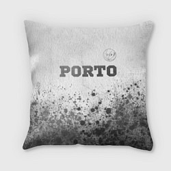 Подушка квадратная Porto - white gradient посередине, цвет: 3D-принт