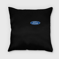 Подушка квадратная FORD logo auto, цвет: 3D-принт