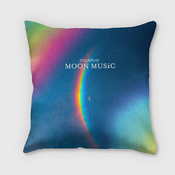 Подушка квадратная Moon music Coldplay, цвет: 3D-принт