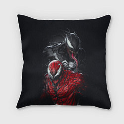 Подушка квадратная Venom and Carnage, цвет: 3D-принт