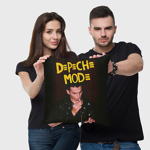 Подушка квадратная Depeche Mode - Dave / 3D-принт – фото 3