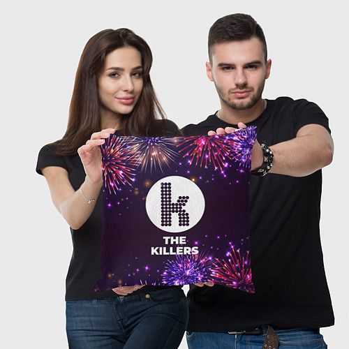 Подушка квадратная Праздничный The Killers / 3D-принт – фото 3