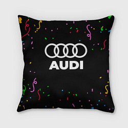 Подушка квадратная Audi конфети, цвет: 3D-принт
