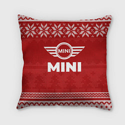Подушка квадратная Новогодний Mini, цвет: 3D-принт