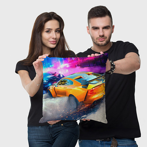 Подушка квадратная NFS - cars / 3D-принт – фото 3