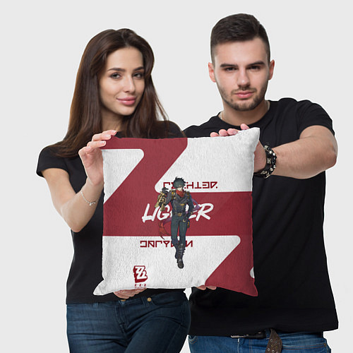 Подушка квадратная Лайтер - ZZZ / 3D-принт – фото 3