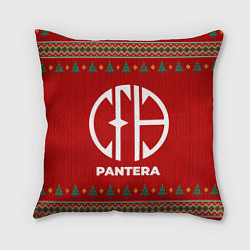 Подушка квадратная Pantera new year, цвет: 3D-принт