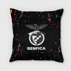 Подушка квадратная Benfica конфети, цвет: 3D-принт