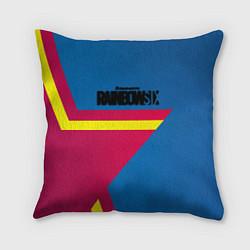 Подушка квадратная Rainbow six stargame, цвет: 3D-принт