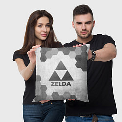 Подушка квадратная Zelda - white gradient, цвет: 3D-принт — фото 2