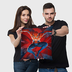 Подушка квадратная Fly spiderman, цвет: 3D-принт — фото 2