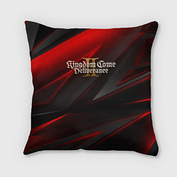 Подушка квадратная Kingdom Come Deliverance 2 red black