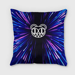 Подушка квадратная Radiohead neon energy, цвет: 3D-принт
