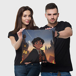 Подушка квадратная Загадочный Гарри Поттер, цвет: 3D-принт — фото 2