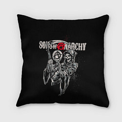 Подушка квадратная Sons Of Anarchy - death, цвет: 3D-принт