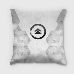 Подушка квадратная Ghost of Tsushima white poly, цвет: 3D-принт
