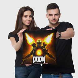 Подушка квадратная Doom - revenant, цвет: 3D-принт — фото 2