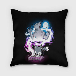 Подушка квадратная Сказка юного волка, цвет: 3D-принт