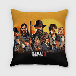 Подушка квадратная Red Dead Redemption 2, цвет: 3D-принт