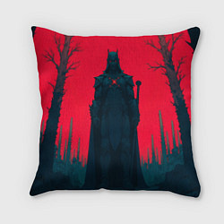 Подушка квадратная Фигура в чёрном, цвет: 3D-принт