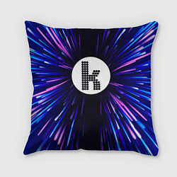 Подушка квадратная The Killers neon energy, цвет: 3D-принт