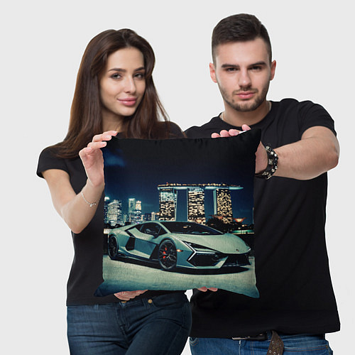 Подушка квадратная Автомобиль / 3D-принт – фото 3