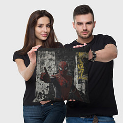 Подушка квадратная Spider man night, цвет: 3D-принт — фото 2