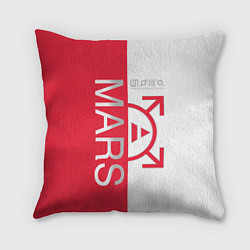 Подушка квадратная 30 Seconds to Mars poster, цвет: 3D-принт