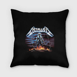 Подушка квадратная Metallica - neon fantasy, цвет: 3D-принт