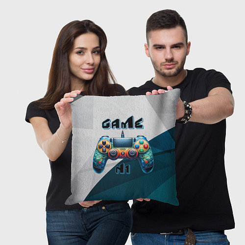 Подушка квадратная Игровой джойстик / 3D-принт – фото 3