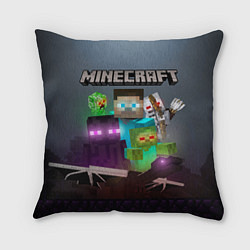 Подушка квадратная End and peace - Minecraft, цвет: 3D-принт