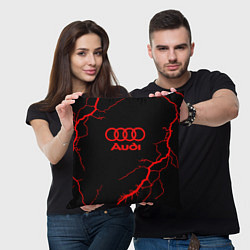 Подушка квадратная Audi storm, цвет: 3D-принт — фото 2